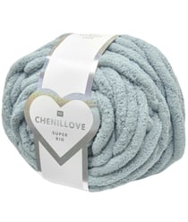 Pelote Chenillove Super Big 300g – Rico Design : Douceur XXL pour des Créations Moelleuses 07 Aqua bleu