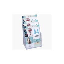 Distributeur - Présentoir - Prospectus - A3 - 3 compartiments - Transparent