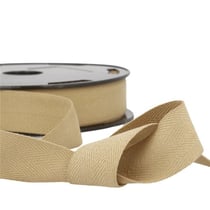 Disquette 25m sergé coton Beige