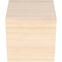 Boîte - Carré - Bois - A personnaliser - 12x12x12cm - Artemio