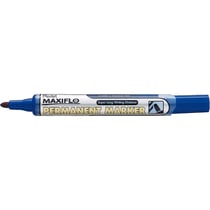 Lot de 12 marqueurs permanents - PENTEL - MAXIFLO NLF50 - Pointe conique 2 mm - Bleu