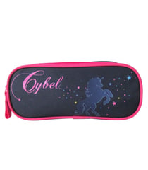 Trousse scolaire 2 compartiments Cybel Marine et Rose - BAGTROTTER