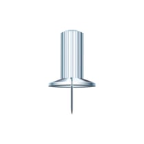 Boîte de 25 épingles Papic - Hauteur de pointe 7mm - 10mm de diamètre - Cristal translucide - Exacompta