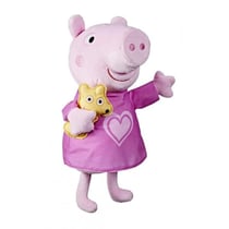 Peluche berceuse peppa pig 28 cm avec ourson - 3 chansons - hasbro - f3777