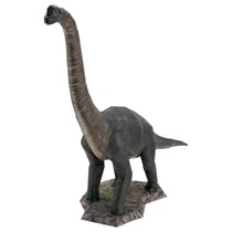 MetalEarth Dinosaures: BRACHIOSAURE 15,5x5,5x15cm, maquette 3D en métal avec 3 feuilles, sur carte 12x17cm, 14+