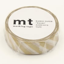 Masking Tape - Grandes rayures or - 7 m x 15mm