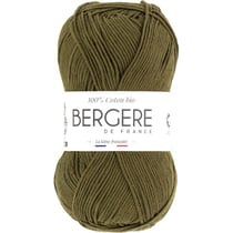Pelote de laine - Mousse - 100% coton bio - 3mm - Tricot et crochet - Bergère de France