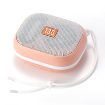Mini Enceinte Bluetooth Portable Etanche IPX7 Son 3D Autonomie 5H Connexion TWS Rose YONIS