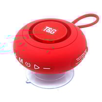 Mini Enceinte Bluetooth Sans Fil Avec Ventouse Et Radio FM Portable Rouge YONIS