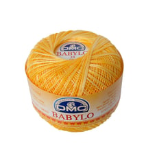 Fil à crocheter Babylo Gross. 10 - Col. 90 - Jaune Soleil Ombre