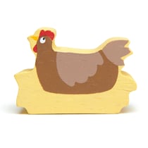 Poule en bois