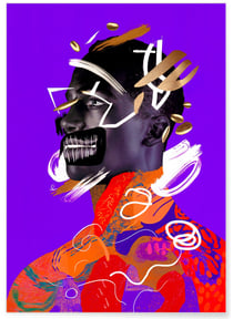 Affiche Portrait éclaté | A3 : 29,7x42cm