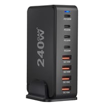Chargeur GaN 240W 8 Ports USB-C PD – Charge Rapide pour Mobile et Appareils
