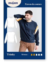 Patron Sweat homme Trinity- Taille 34 à 48