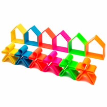 Personnages et maisons à empiler en silicone