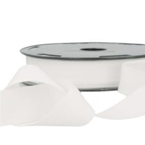 Disquette 25m sergé coton Blanc