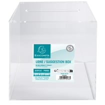 Urne transparente 21X21X21 cm - Cristal - Exacompta