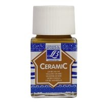 Peinture pour céramique - Ocre jaune - Lefranc Bourgeois - Flacon de 50ml