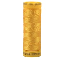 Bobine fil à broder 100% viscose 200m - Jaune Ocre C24