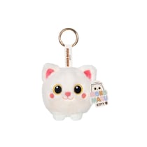 Peluche - PORTE-CLES EN PELUCHE KAWAII - MOKO MARU KITTY – CHAT CREME – 9 CM