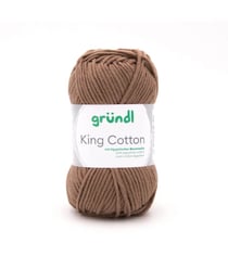 Pelote de Coton à tricoter KING COTTON - Grundl 39 Marron