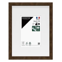 Cadre photo Wild ébène 18x24 cm avec passe-partout 10x15 cm