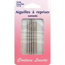 Aiguille à repriser - Taille n°14 à 18 - Assortiment x 5 pcs