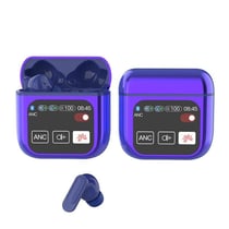Ecouteurs Bluetooth Sport Sans Fil Ecran Tactile ANC ENC Waterproof Blanc Violet 2 YONIS