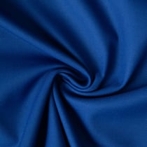 Tissu Sergé Polyviscose  Hispania sur fond Bleu roi