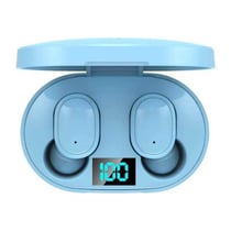 Écouteurs Bluetooth Sans Fil Avec Écran LED Et Réduction De Bruit Bleu YONIS