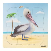 Sur la plage - lot combiné – 5 puzzles - Educo
