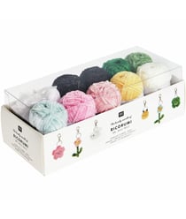 Kit de crochet Ricorumi « Porte-clés - Chingu Earth» - Rico Design Blanc
