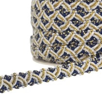 Bobine 25m galon zig zag métal 13mm Marine