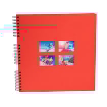 Album photo à spirales 60 pages noires Milano - Rouge - Exacompta