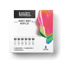 Set de peinture acrylique Fluorescentes 6x59ml - Liquitex Heavy Body