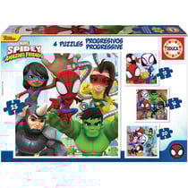 Puzzle - Enfant - Dès 3 ans - 4 modèles - Spidey et ses amis étonnants - Educa