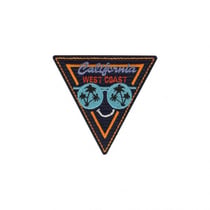 Ecusson thermocollant california triangle orange 6x7cm