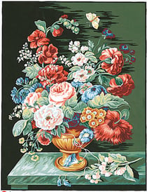 Canevas Pénélope Antique Bouquet d'été 50x65cm