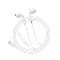 Mayaxess Écouteurs Filaires USB-C pour Galaxy S24 Fe avec Micro intégré Blanc