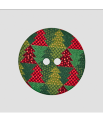 Bouton polyester Thème Hiver 2 trous 23mm - Prym 0902 multicolore