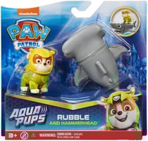 Pat patrouille aqua pups ruben et le requin marteau - figurine chien - paw patrol - spin master - 20139323