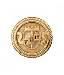 Carte de 3 boutons Blason en métal à queue 15mm - Prym Or Gris