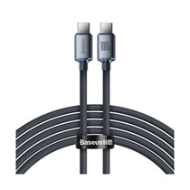 Baseus Câble USB-C vers USB-C 100W Série Crystal Shine Charge et Synchronisation 2m Noir