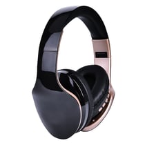 Casque Bluetooth Pliable 4.0 Sans Fil Avec Micro 8h De Musique 10h De Conversation + SD 8Go Noir YONIS