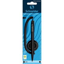 Stylo à bille avec socle - Noir - Schneider - Klick Fix Pen