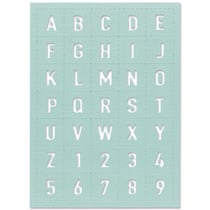 Matrice de découpe - Alphabet et chiffres - 1 die Thinlits - Sizzix