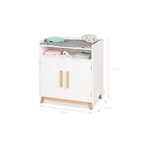 Table à Langer pour Poupée Marit avec Matelas et Rangement Pratique - Pinolino