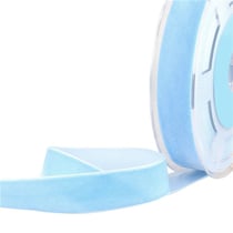 Bobine 10m Velours haute densité bleu ciel