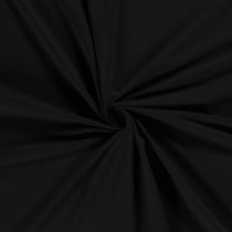 Tissu Jersey de coton uni Jane Noir