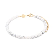 Bracelet Serena en pierres Howlite - Sloya